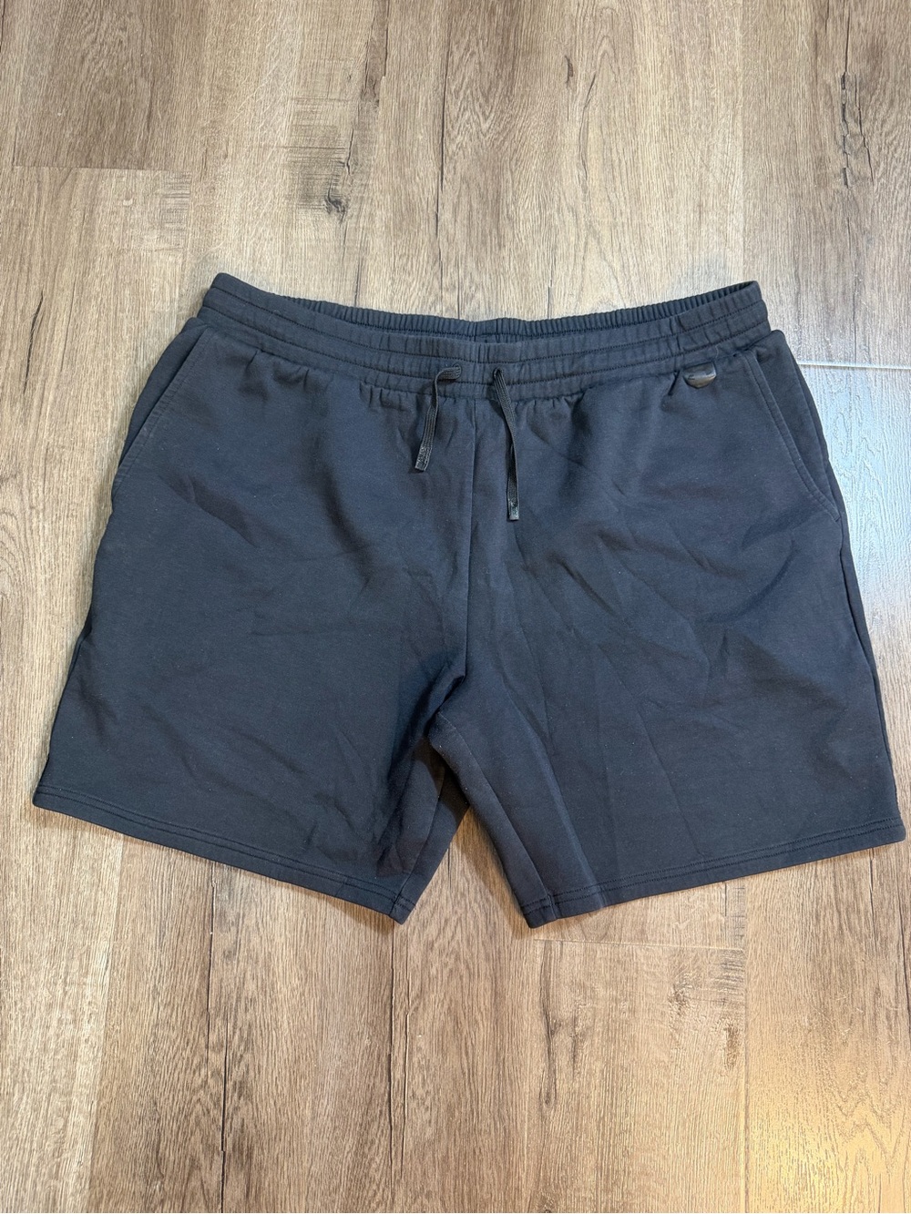 Men's Black Drawstring Athletic Shorts